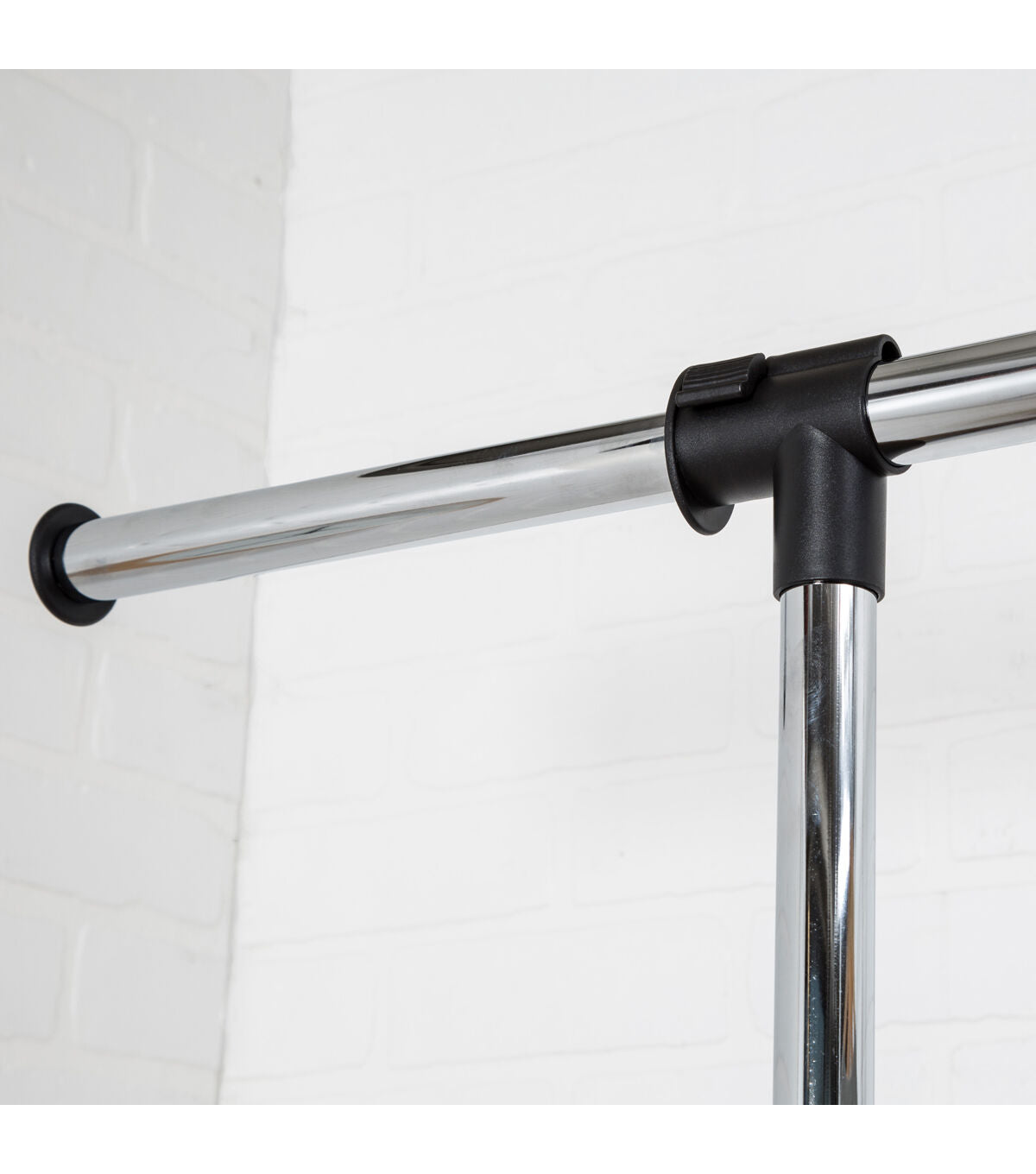 Honey Can Do 60 x 73 Chrome & Black Expandable Rolling Clothes Rack