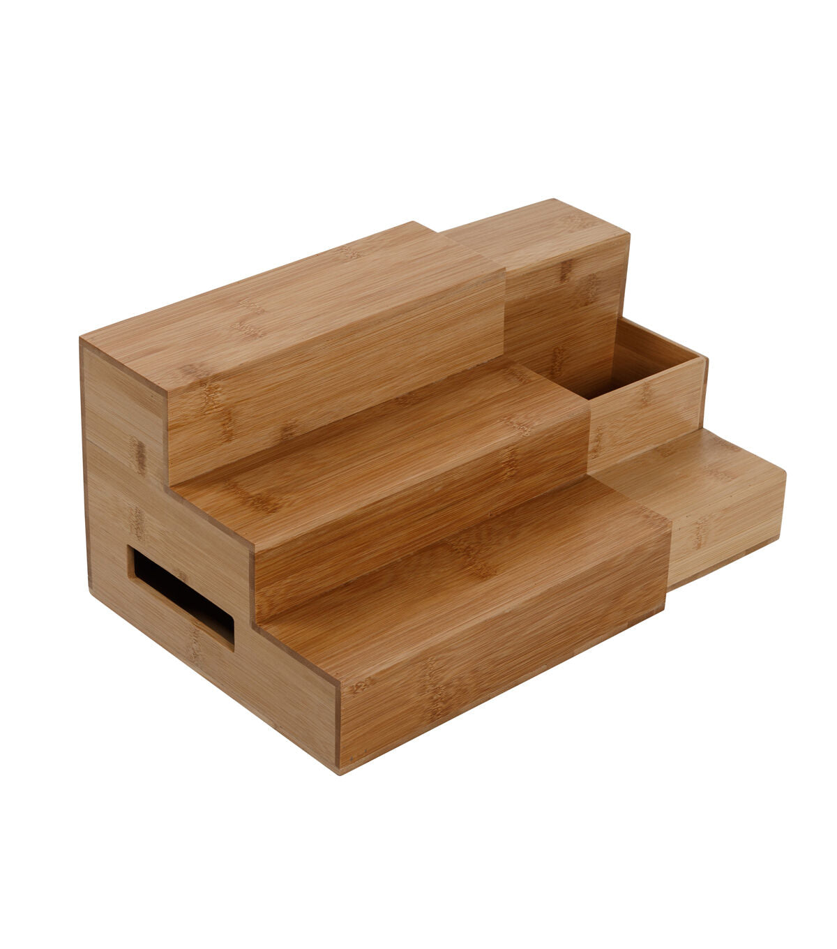 Honey Can Do 6 Natural Bamboo Expandable 3 Tier Spice Rack