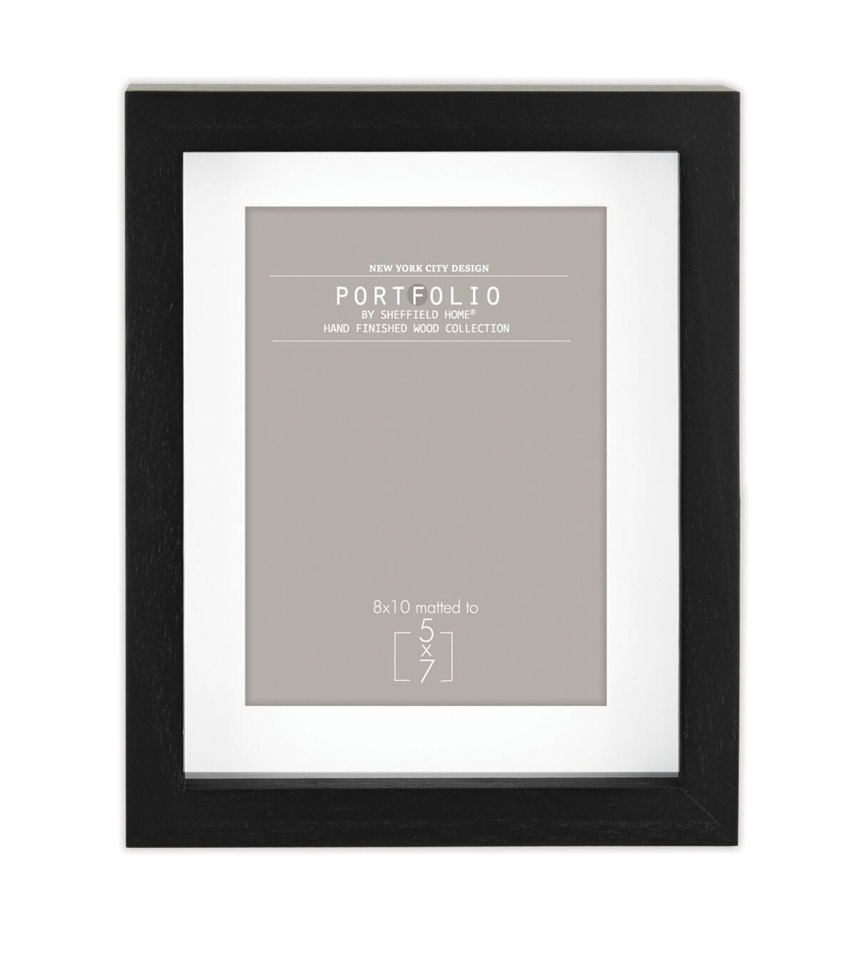 Sheffield Home 8 x 10 Matted to 5 x 7 Black Rustic Tabletop Frame