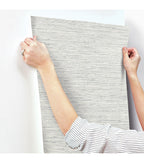York Wallcoverings Wallpaper Grey Grasscloth