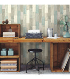 RoomMates Wallpaper Coastal Weathered Plank
