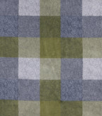 Calming Green Plaid Luxe Fleece Fabric