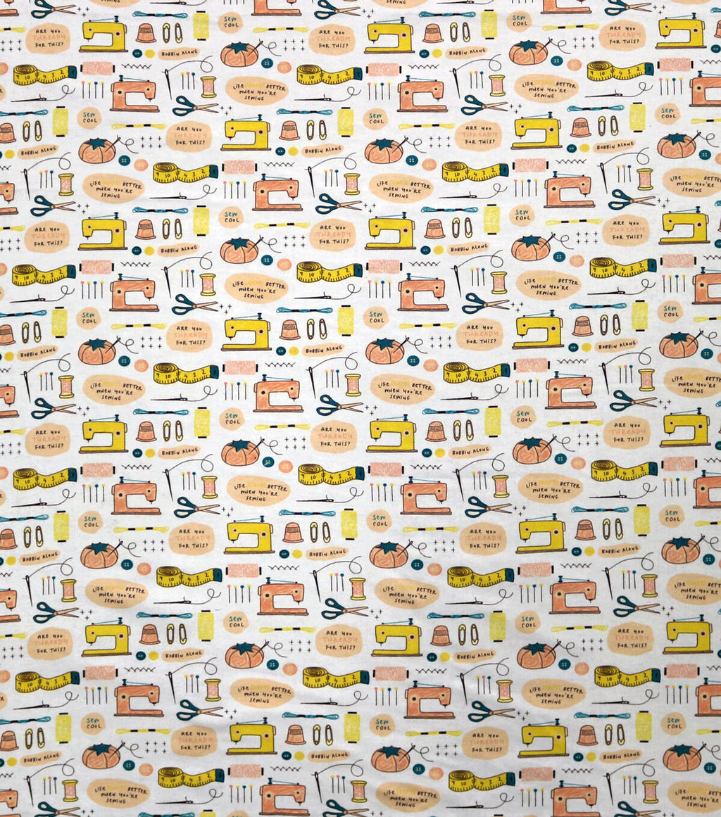 Sewing Icons Super Snuggle Flannel Fabric