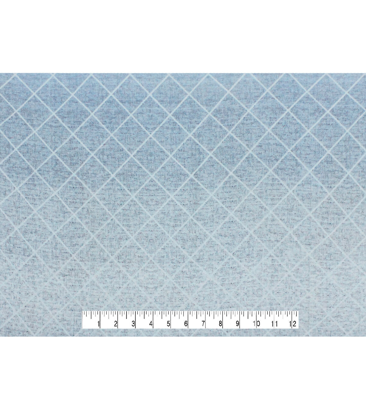 Grid Blue Super Snuggle Flannel Fabric