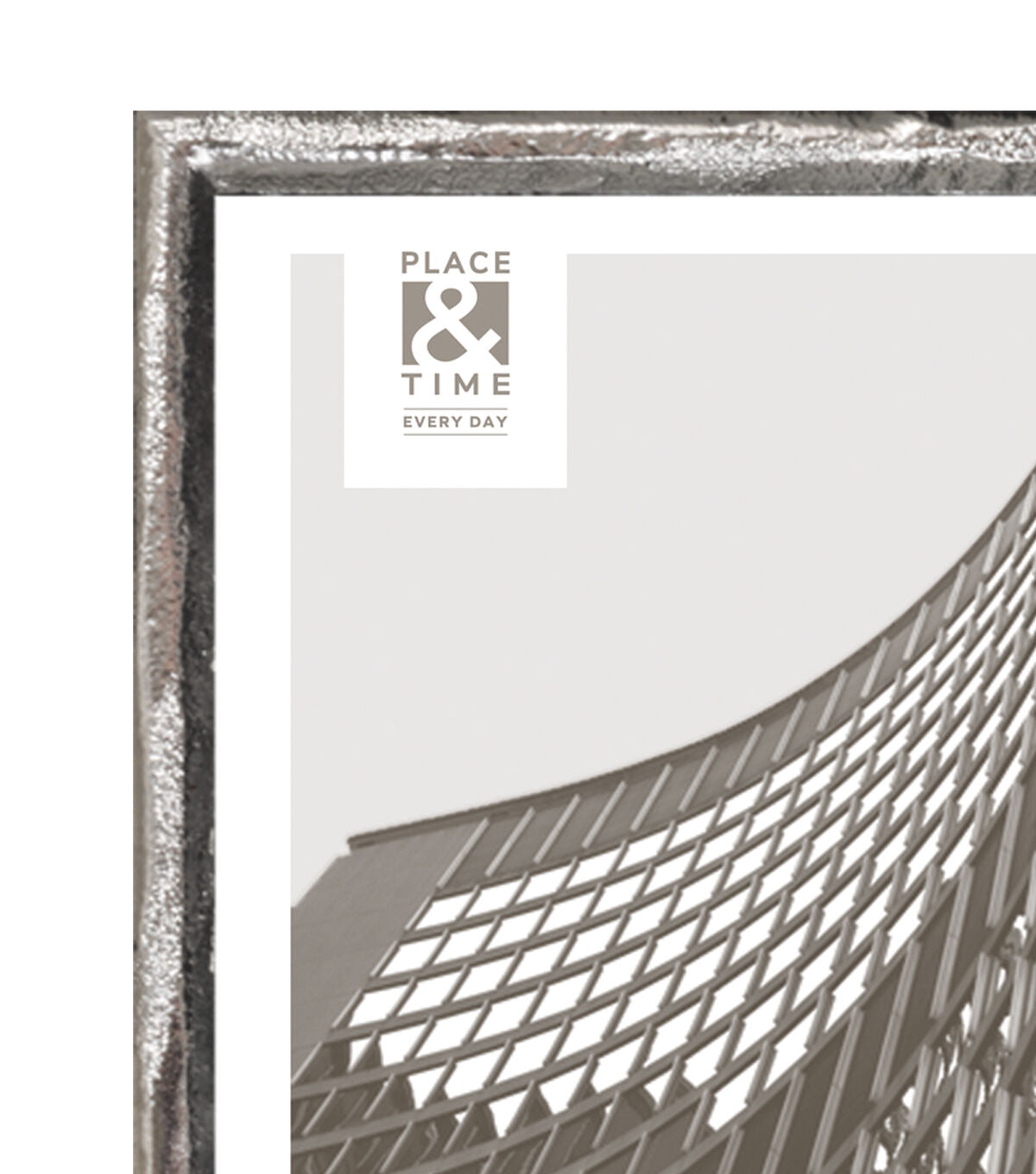 5 x 7 Silver Cast Metal Tabletop Picture Frame by Place & Time