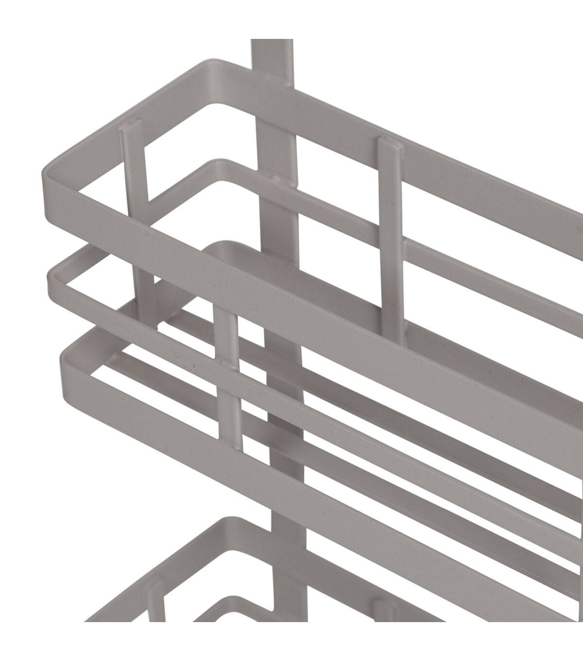 Honey Can Do 12 x 15 Gray 2 Tier Modern Over the Door Spice Rack