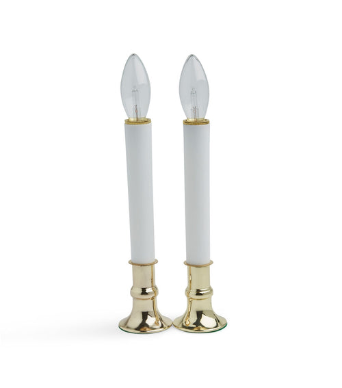 12 Flameless Taper Candles 2pk by Hudson 43