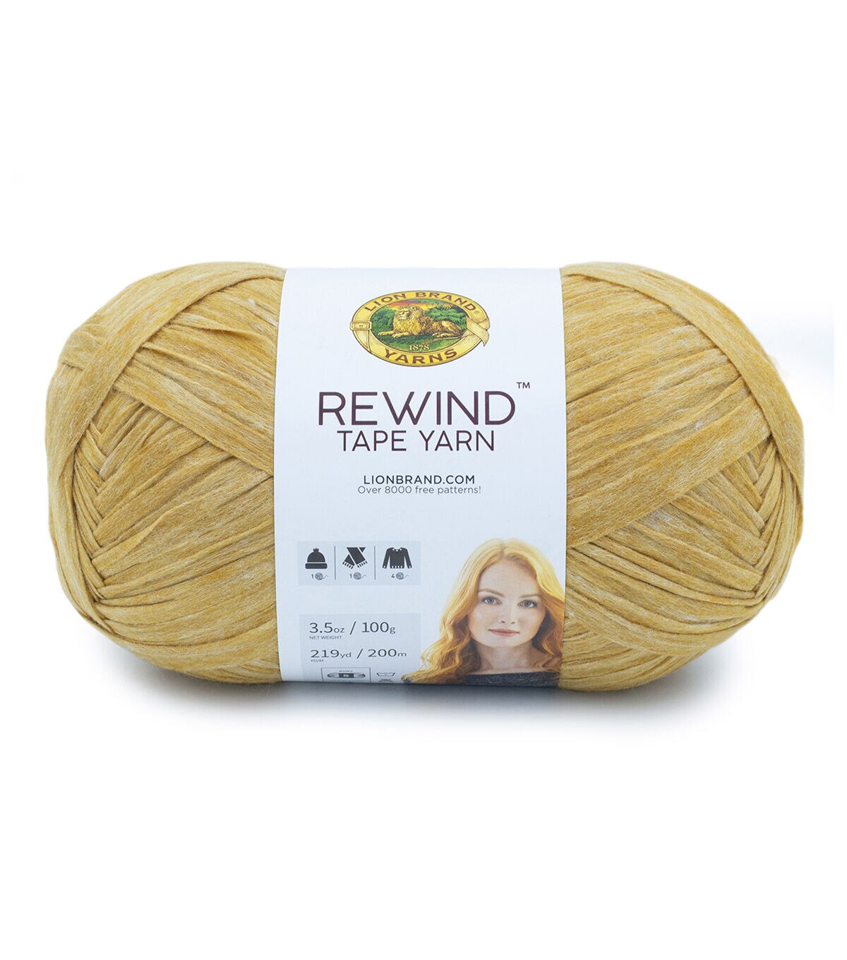 Lion Brand Rewind Tape 219yds Bulky Polyester Yarn