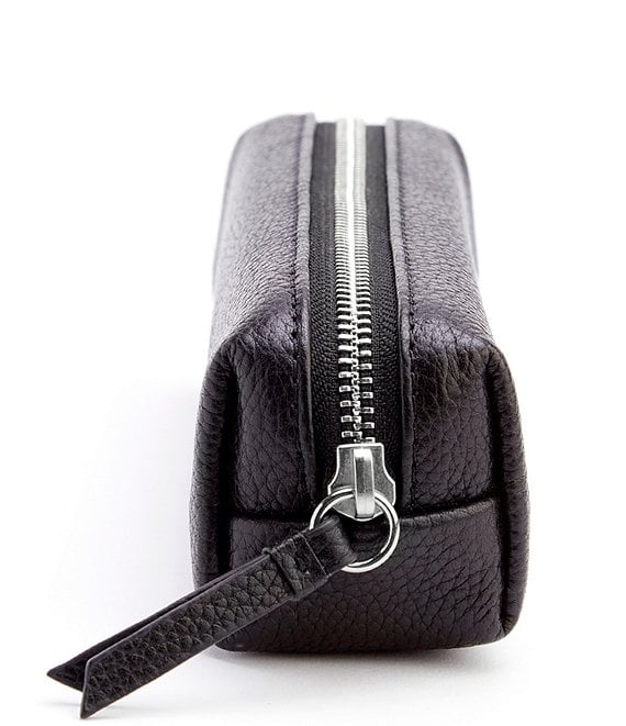 Pebbled Genuine Leather Organizational Roll Utility Case