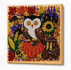 Diamond and Pearl Art Kits for Adults, Halloween Decorations, Framed Decor