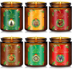 Fall Candles Set, 4 Pack Candles for Home Scented Natural Soy Wax, Autumn Gifts Set for Women Men, Fall Fragrance of Pumpkin/Cinnamon/Vanilla Cupcake/Apple