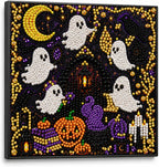 Diamond and Pearl Art Kits for Adults, Halloween Decorations, Framed Decor