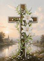 Pearl Art Kits for Adults, Christmas Pearl Diamond Painting for Beginners