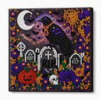 Diamond and Pearl Art Kits for Adults, Halloween Decorations, Framed Decor