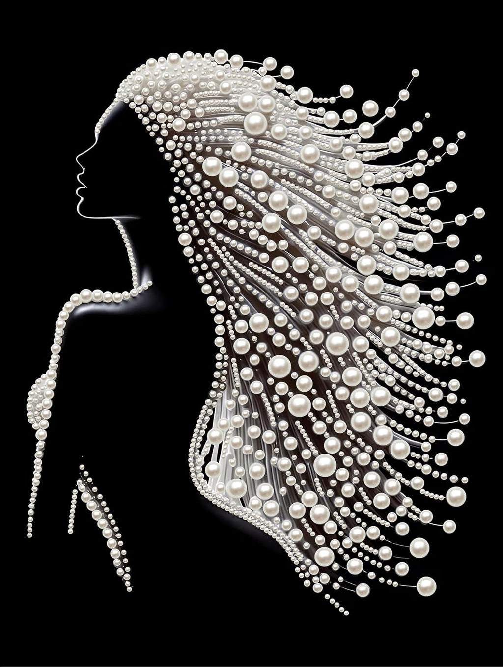 Pearl Art Kits for Adults, Christmas Pearl Diamond Painting for Beginners