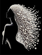 Pearl Art Kits for Adults, Christmas Pearl Diamond Painting for Beginners