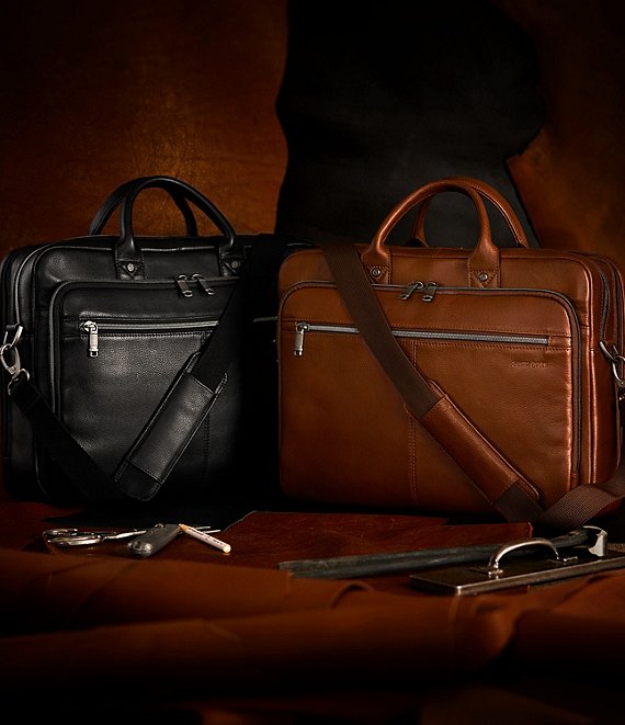 Classic Leather Toploader Brief Case