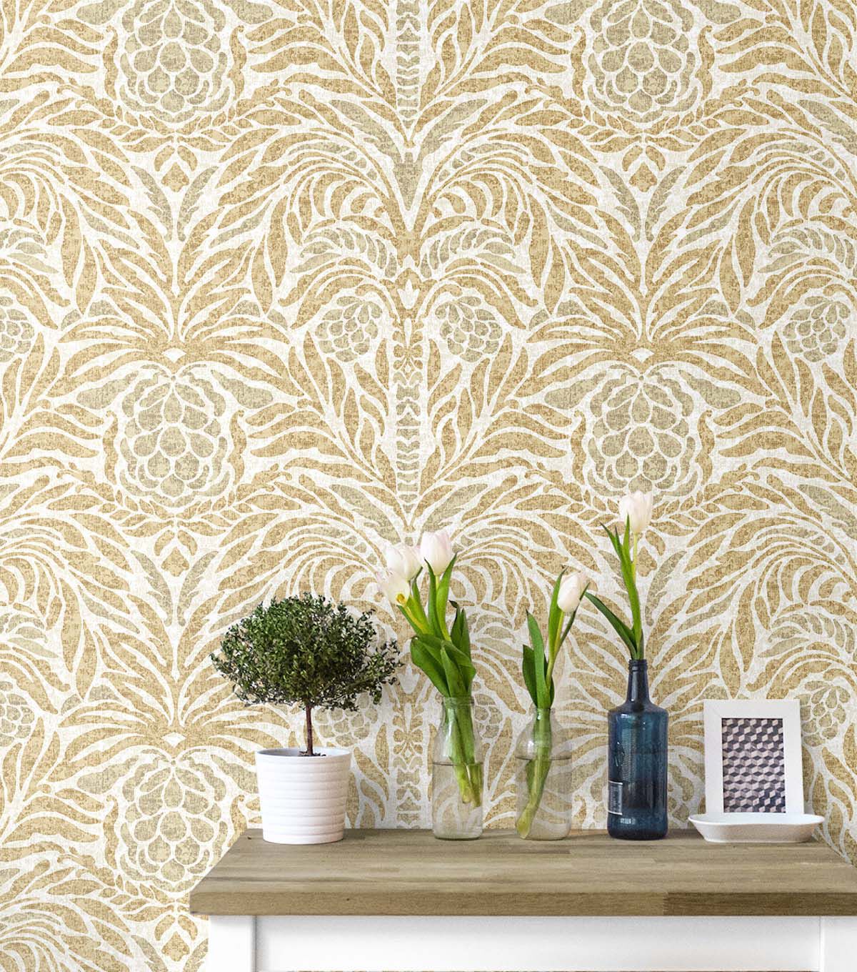 Tommy Bahama 20.5' x 18' Harvest Bondi Batik Peel & Stick Wallpaper