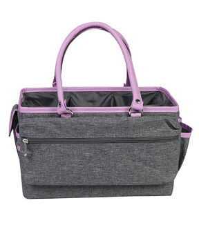 Everything Mary 13 Purple & Gray Collapsible Deluxe Store & Tote