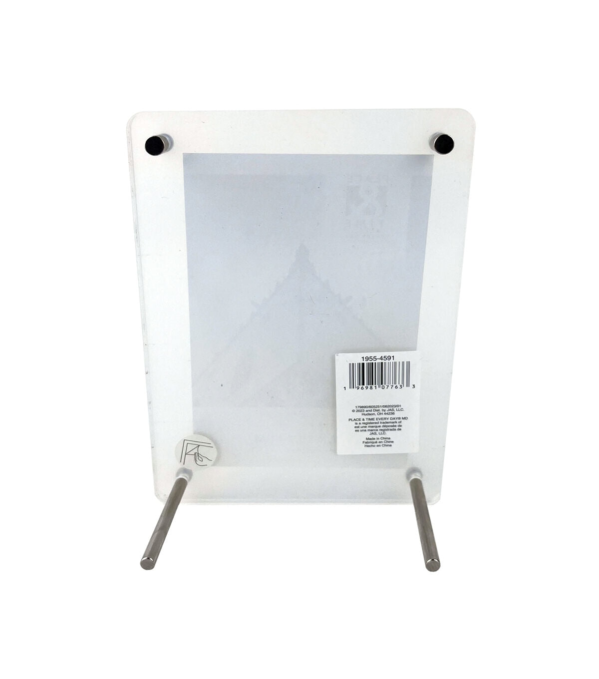 4 x 6 Acrylic Tabletop Picture Frame With Metal Legs by Place & Time