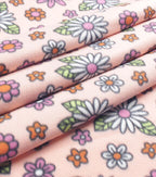 Pink & White Daisy Blizzard Fleece Fabric