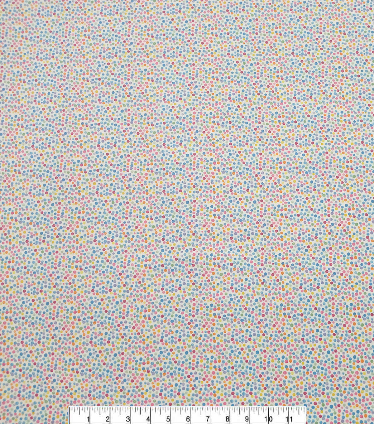 Multicolor Watercolor Dots Cotton Fabric by Keepsake Calico