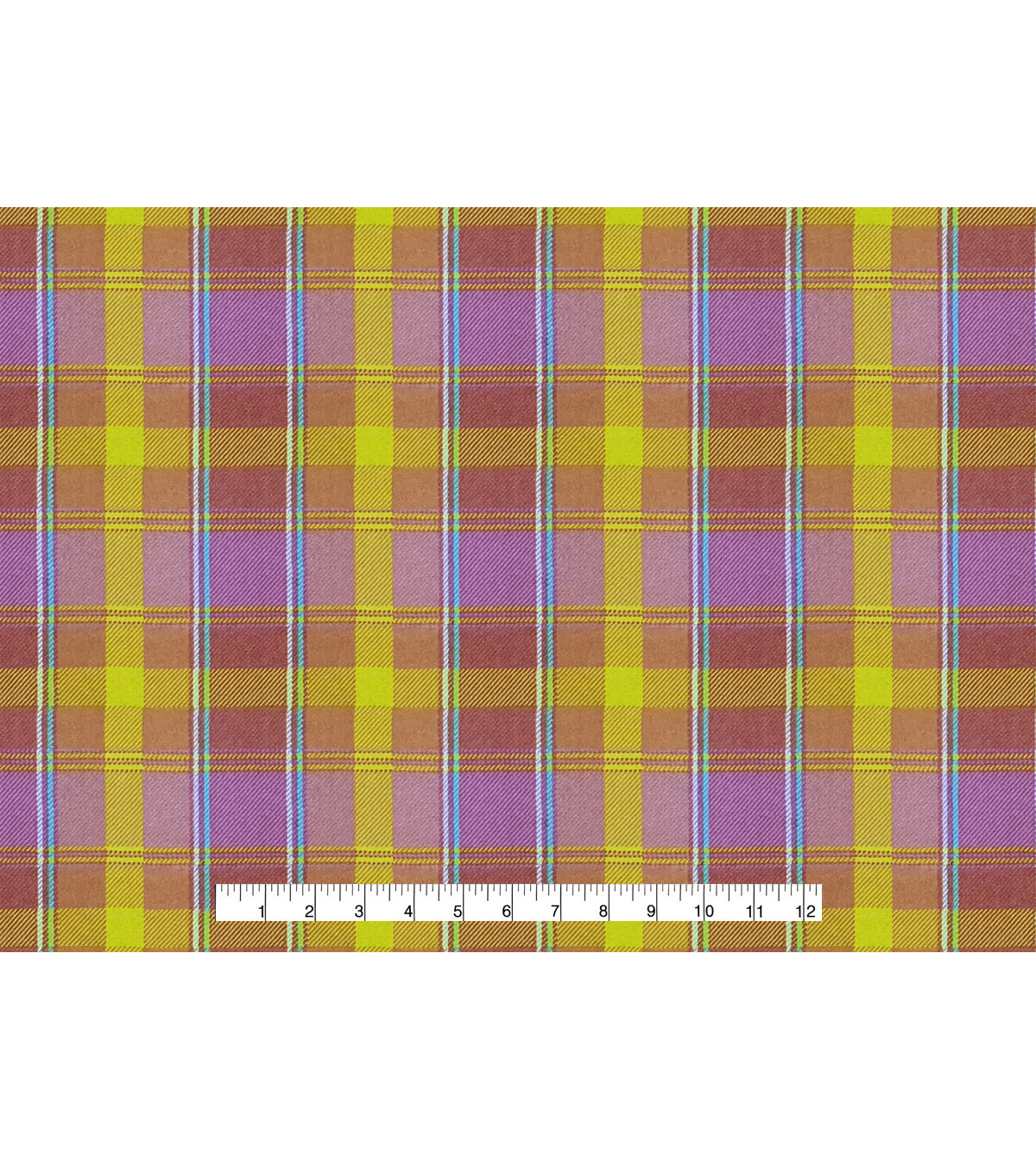 Bright Plaid Super Snuggle Flannel Fabric