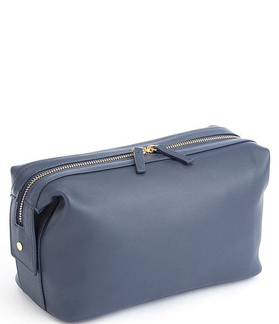 Pebbled Leather Toiletry Bag