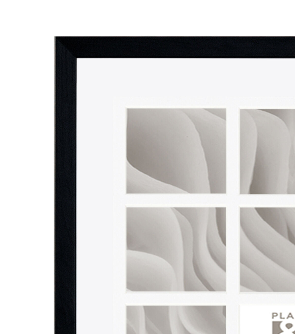 15 x 31 Matted to 4 x 4 Black 21 Photo Collage Frame by Place & Time