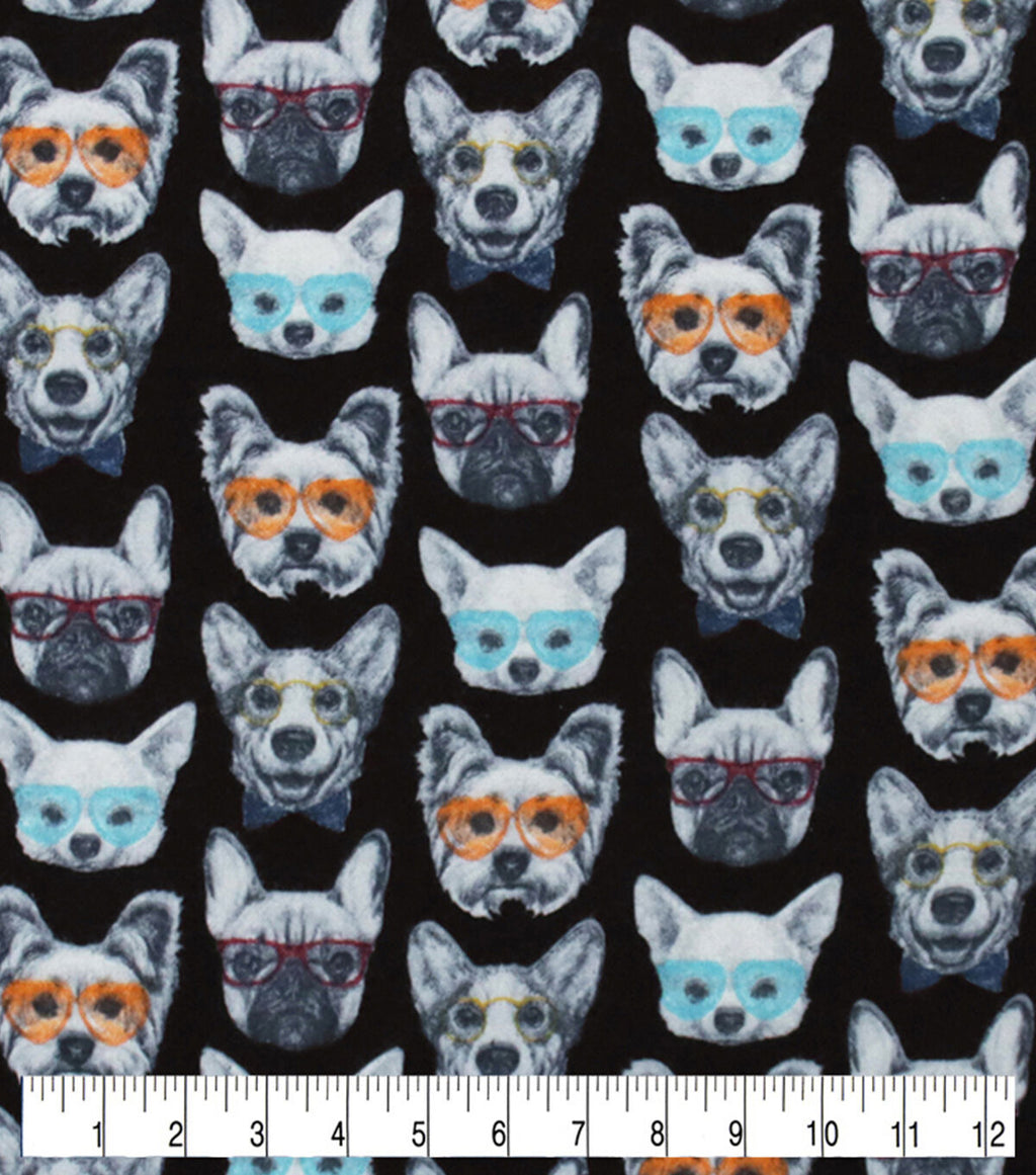 Cool Dogs Super Snuggle Flannel Fabric