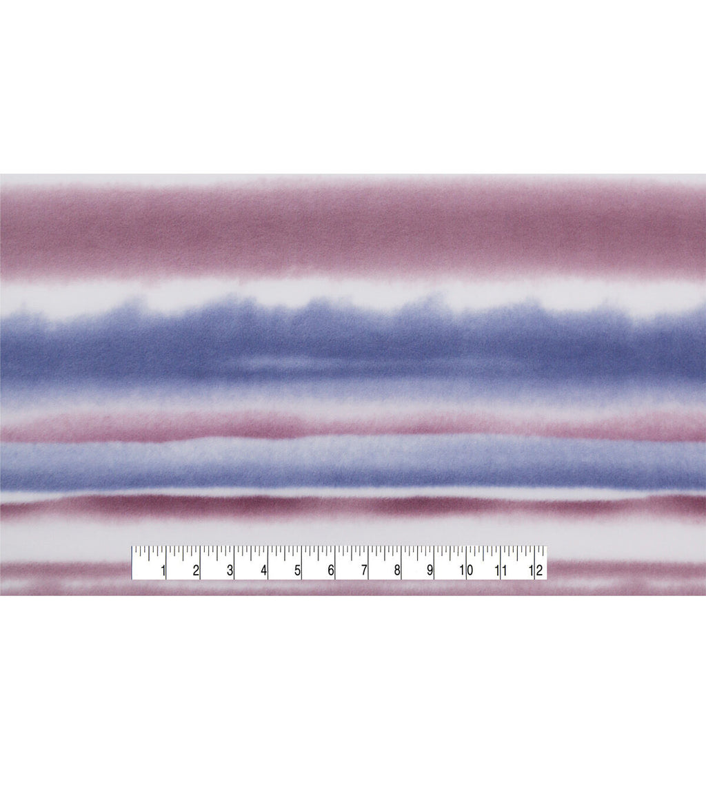 Purple Stripes Anti Pill Fleece Fabric