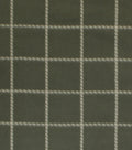 Green Windowpane Plaid Blizzard Fleece Fabric