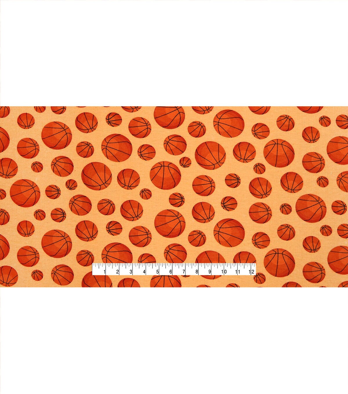 Basketball Super Snuggel Flannel Fabric