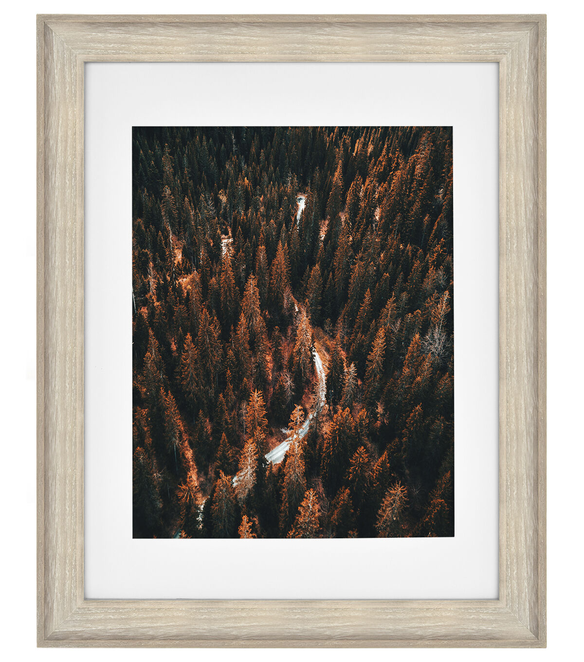 14 x 18 Matted to 11 x 14 Burnt Pine Table Frame by Hudson 43