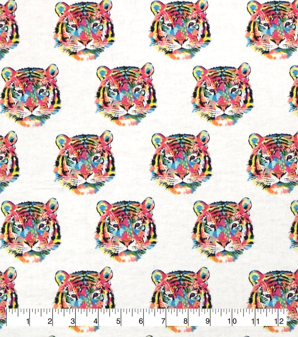 Bright Tiger Super Snuggle Flannel Fabric