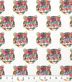 Bright Tiger Super Snuggle Flannel Fabric