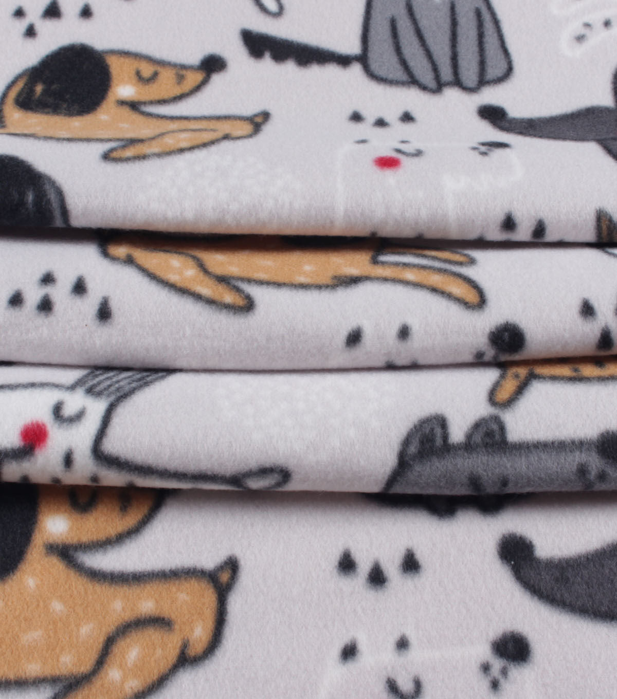 Happy Dog Blizzard Fleece Fabric