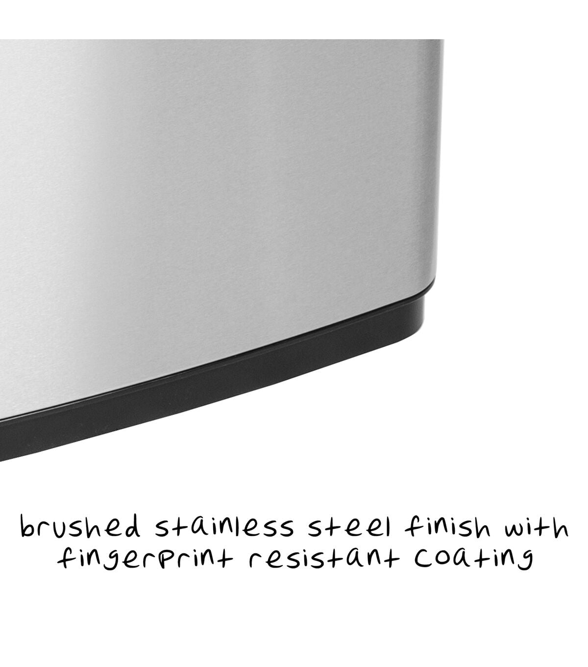 Honey Can Do 24 Silver Stainless Steel 50L Trash Can With Motion Sensor