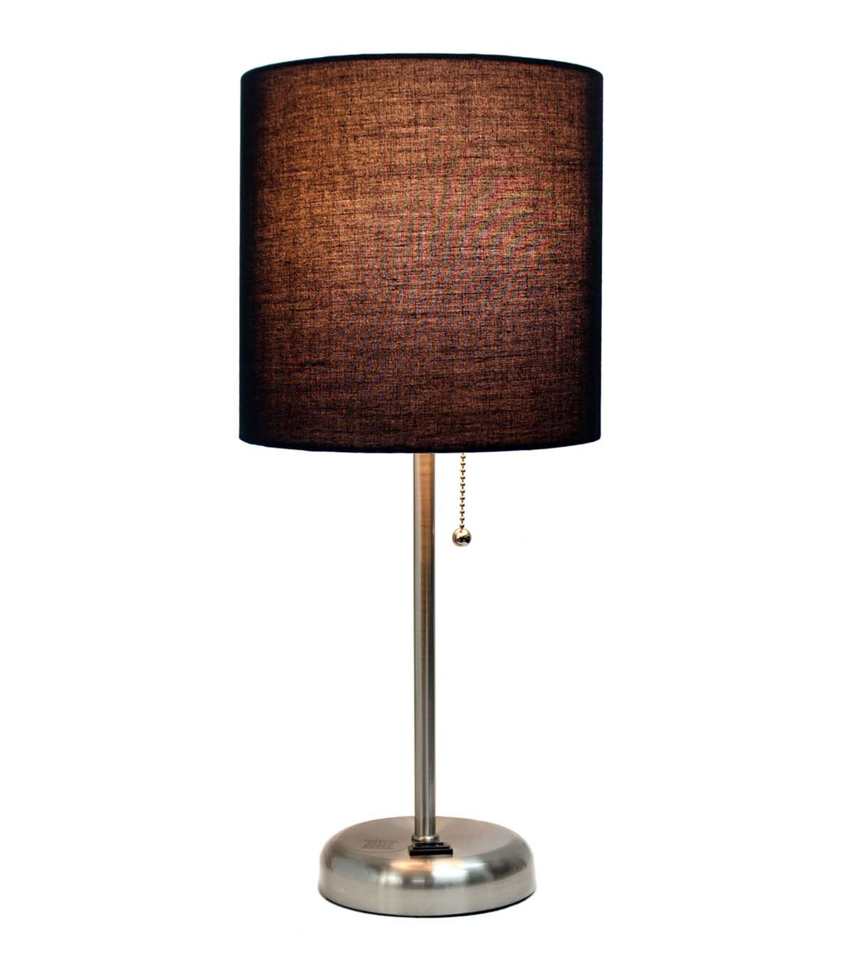 All The Rages 19.5 Metal Base Desk Lamp With Fabric Shade