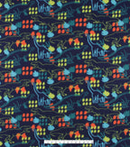 Dino Dots Blizzard Fleece Fabric