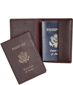 RFID Blocking Gold Lettered Passport Case