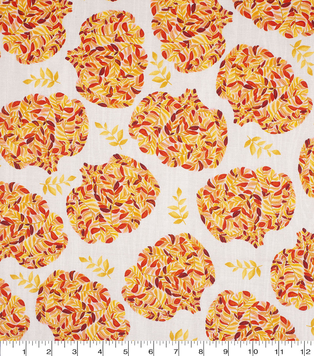 Pattern Trap Pumpkins Harvest Cotton Fabric