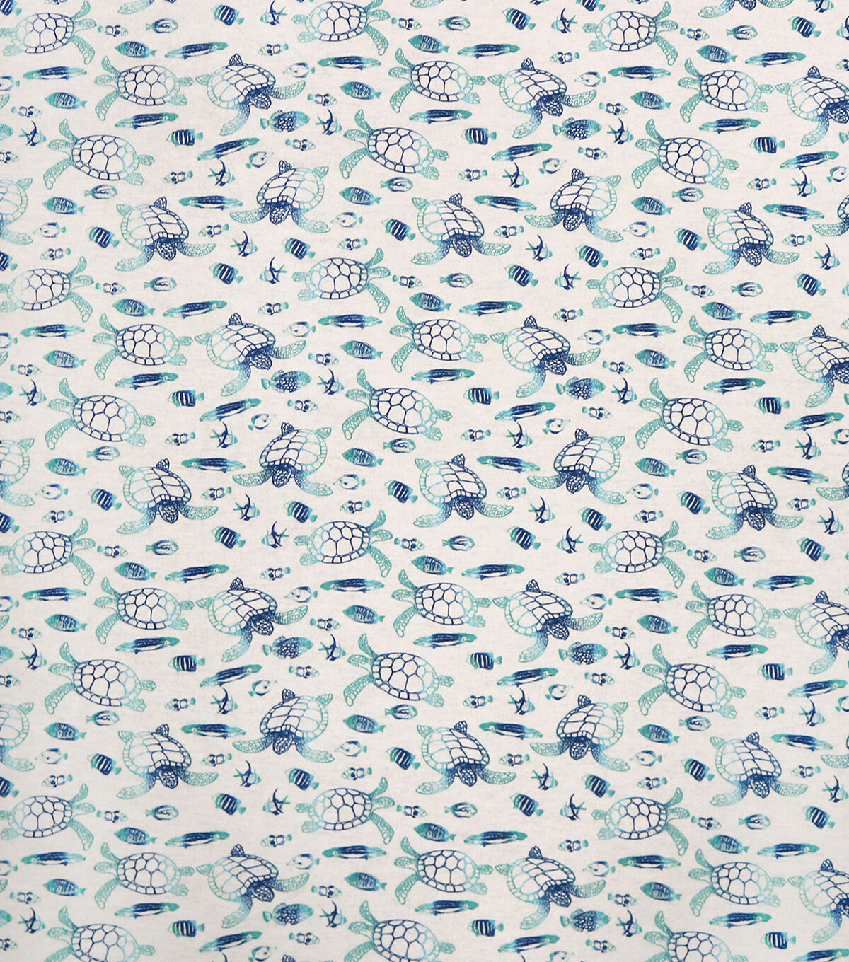 Turtles on White Super Snuggle Flannel Fabric