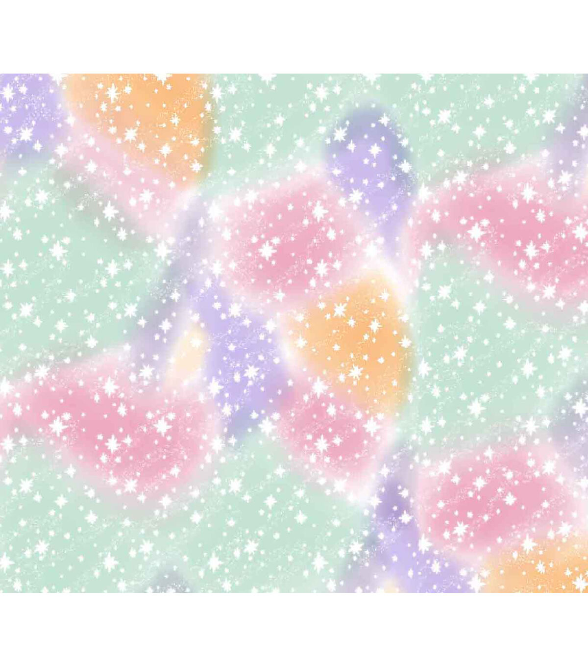 Pastel Stars Super Snuggle Flannel Fabric