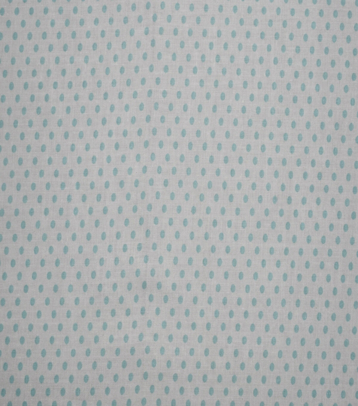 Aqua Pin Dots on White Cotton Fabric by Quilter's Showcase
