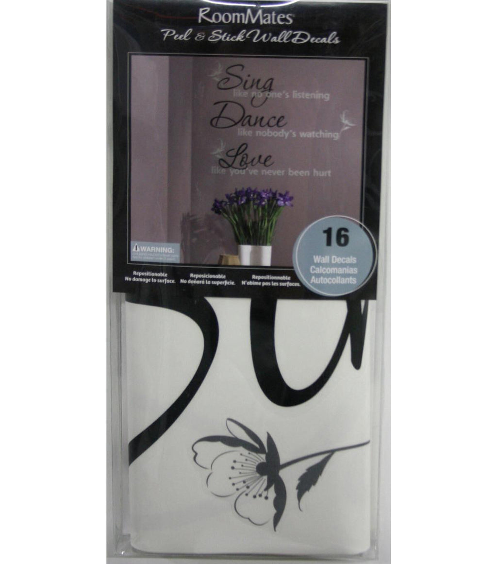 RoomMates Wall Decals Dance, Sing, Love