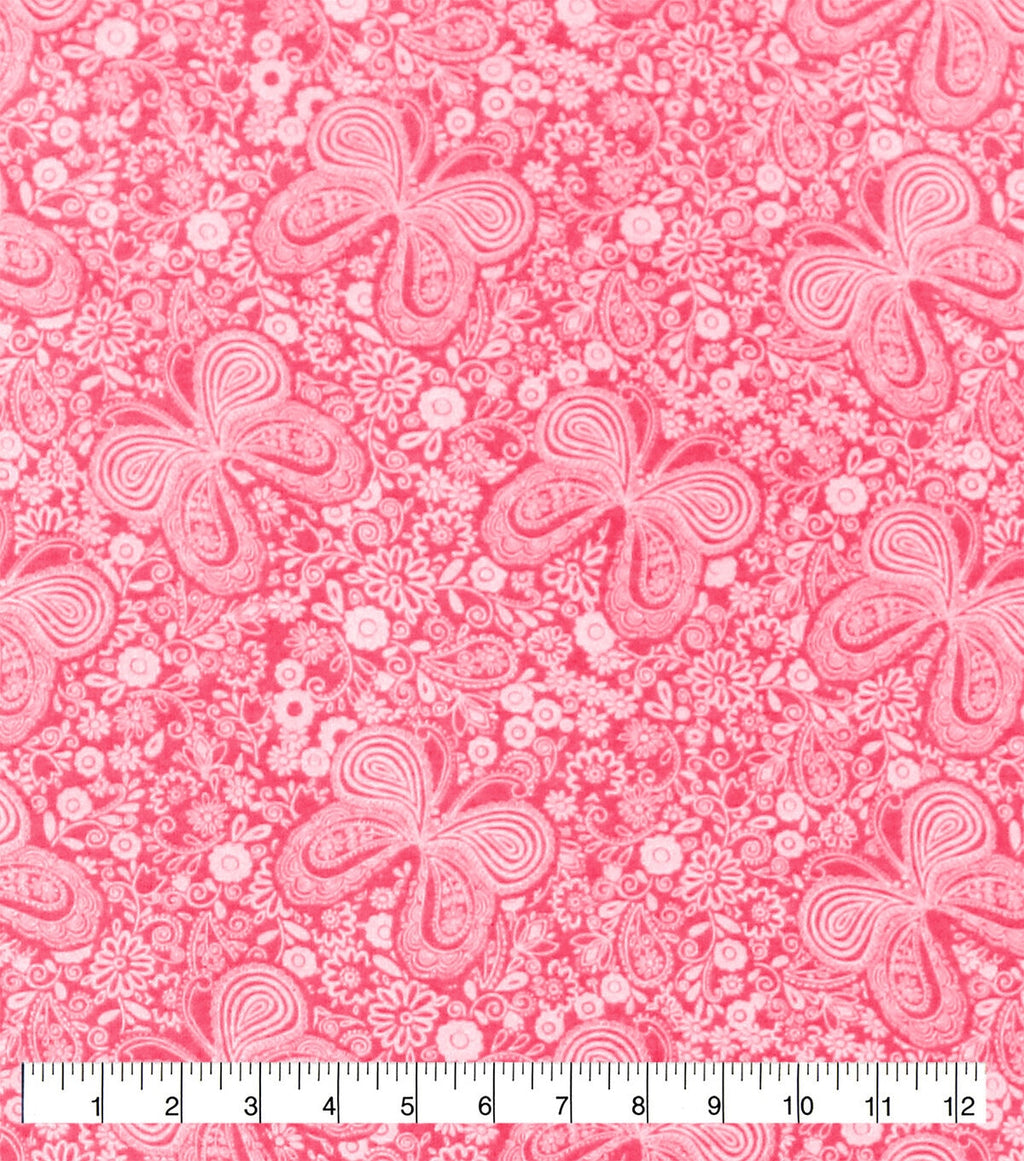 Butterfly 108 Wide Flannel Fabric