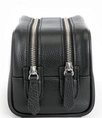 Leather Double Zip Toiletry Bag