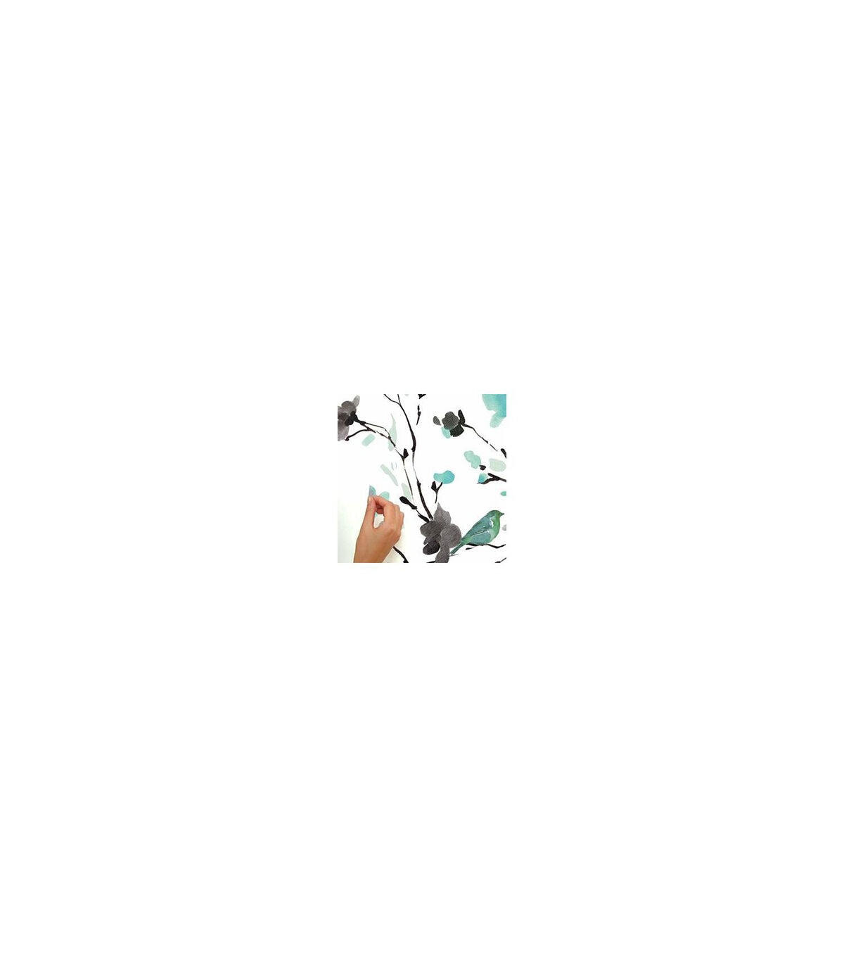 RoomMates Blossom Watercolor Bird Branch Decals