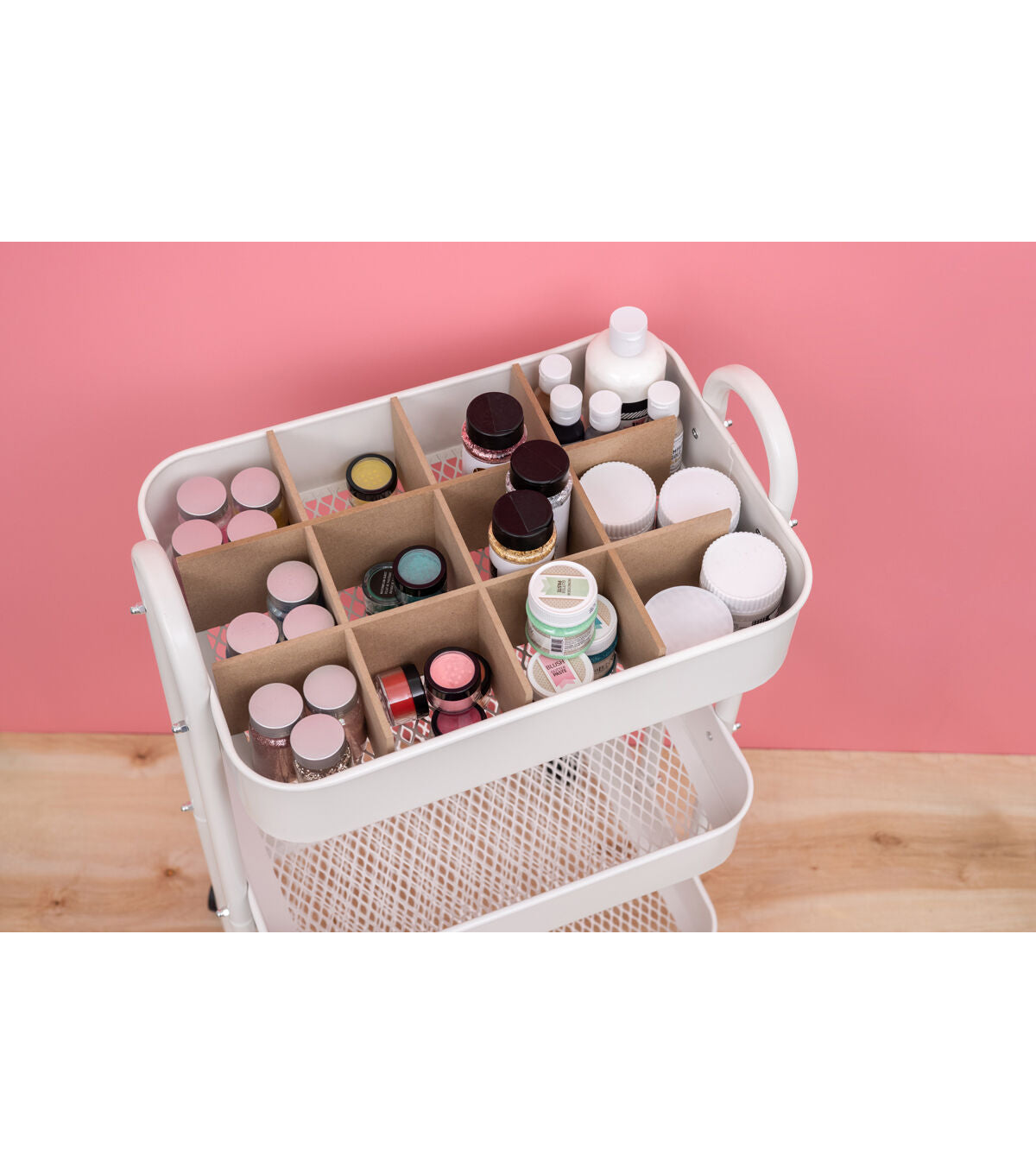 We R Memory Keepers 3 x 15 Brown 12 Section Cart Storage Divider 5pc